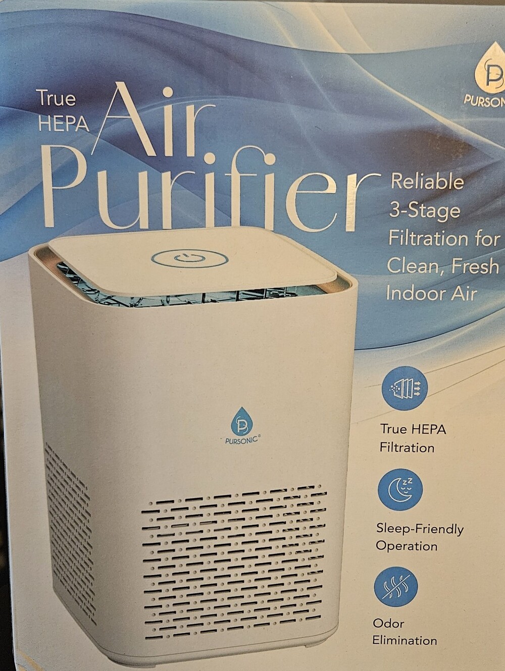 White True HEPA Air Purifier - 3-Stage Filtration
